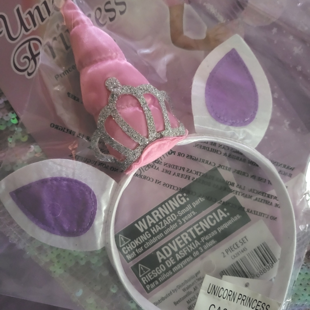NWT Unicorn Princess Costume Party Dress with Unicorn Headband - Picture 5 of 5